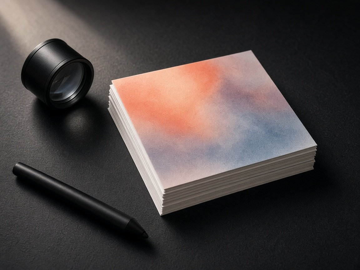 Photo prints and loupe on a dark editing desk